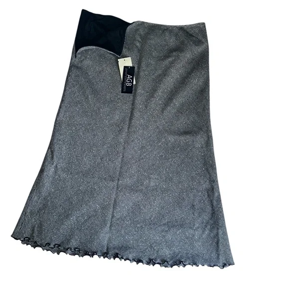 Vintage AGB Byer California Skirt With Embroidery, Size 14, Lined, NWT - Picture 2 of 9